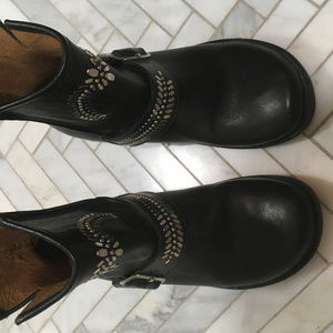 CALLEEN CORDERO BOHO STUDDED LEATHER BOOTIES